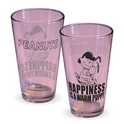 Peanuts Lucy Happiness Is A Warm Puppy Pint Glass